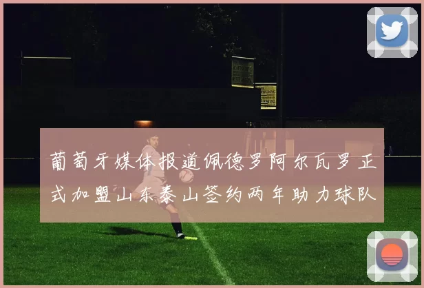 葡萄牙媒体报道佩德罗阿尔瓦罗正式加盟山东泰山签约两年助力球队发展